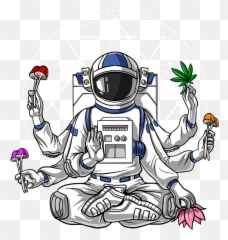 Psychedelic Astronaut Round Beach Towel For Sale By Nikolay - Psychedelic Astronaut Art Emoji,Cowboy Emoji Paintng