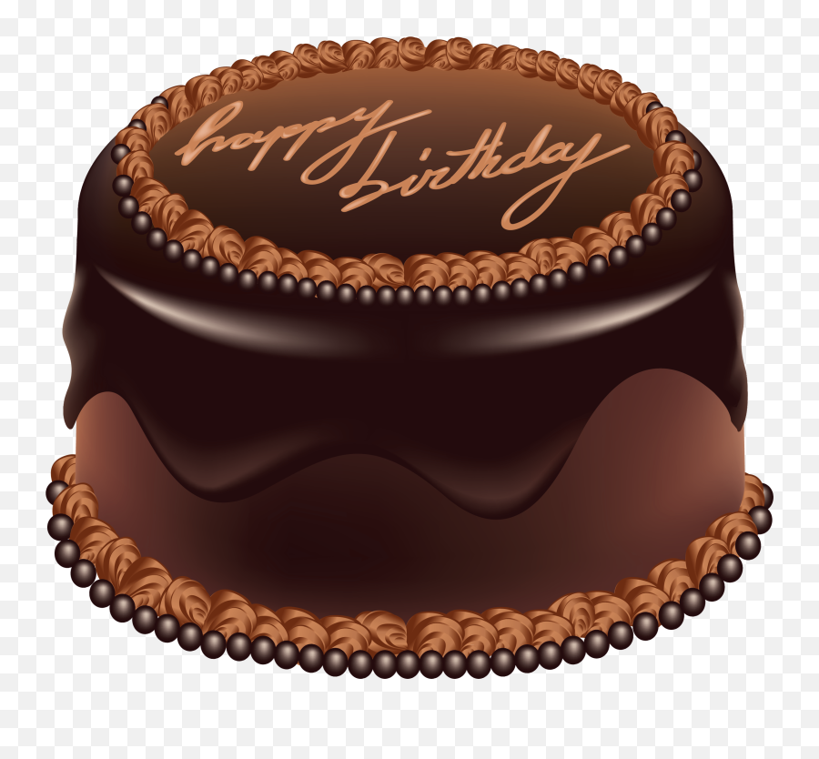 Happy Birthday Chocolate Cake - Chocolate Birthday Cake Png Emoji,Chocolate Cake Emoji