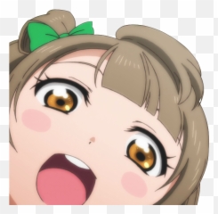 Kotori Minami Render Png Funny Face By Voidxprescott Emoji,Surprised Emoticon Anime