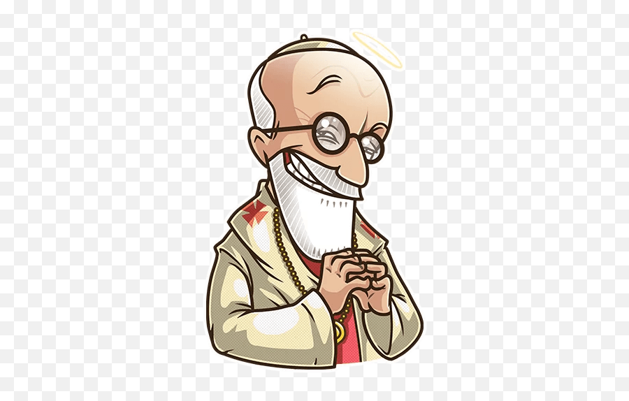 Sigmund Freud - Telegram Sticker Emoji,Freud Emoticon