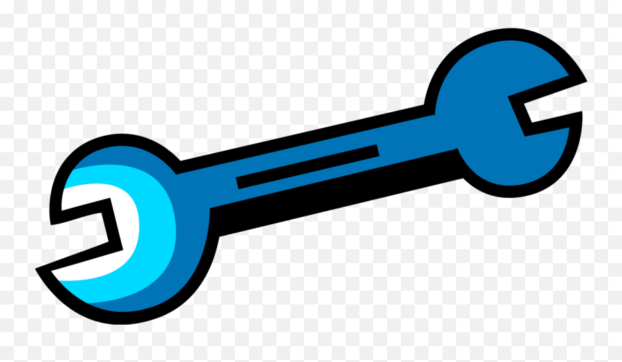 Open End Spanner Wrench - Vector Image Emoji,Dumbbells Emoticon