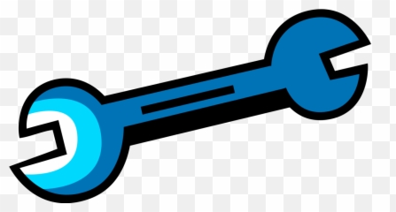 Open End Spanner Wrench - Vector Image Emoji,Dumbbells Emoticon
