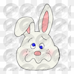 Silly Bunny Picture For Classroom Therapy Use - Great Emoji,Emotion Cartoonface