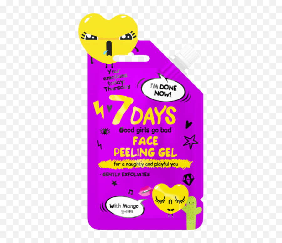 Face Peeling Gel 25gr - 7 Days Emoji,Face Emotions