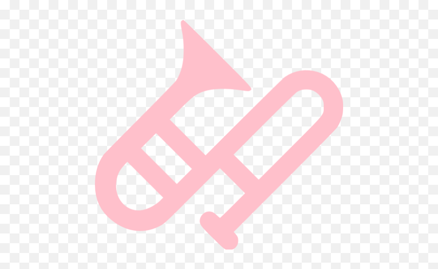 Pink Trambone Icon - Free Pink Music Icons Emoji,Musical Instrument Emoticon Tuba