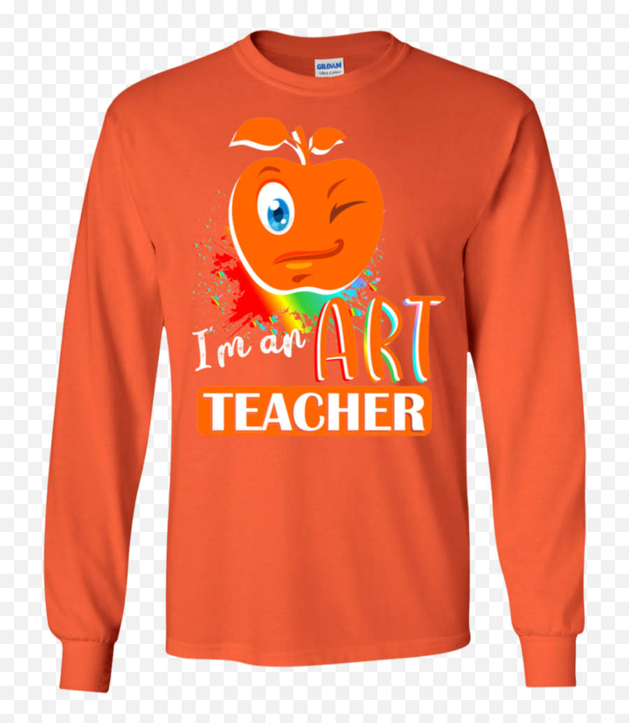 Im An Art Teacher Emoji Funny Ls - Charles Rutenberg,Emoji Sweatshirts