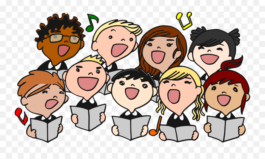 Choir Clip Art Free Download Clipart Images - Clipartix Children Singing Clip Art Emoji,Choir Emoji