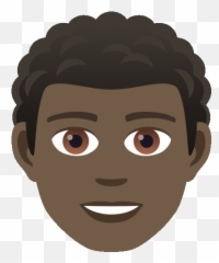 Man Curly Haired Joypixels Sticker - Man Curly Haired Emoji,Android Emojis Mustache Man