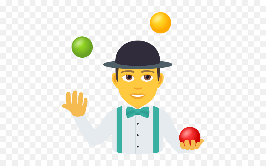 Emoji U200d Juggling Between Men Wprock - Juggling,Witch Hat Emoji