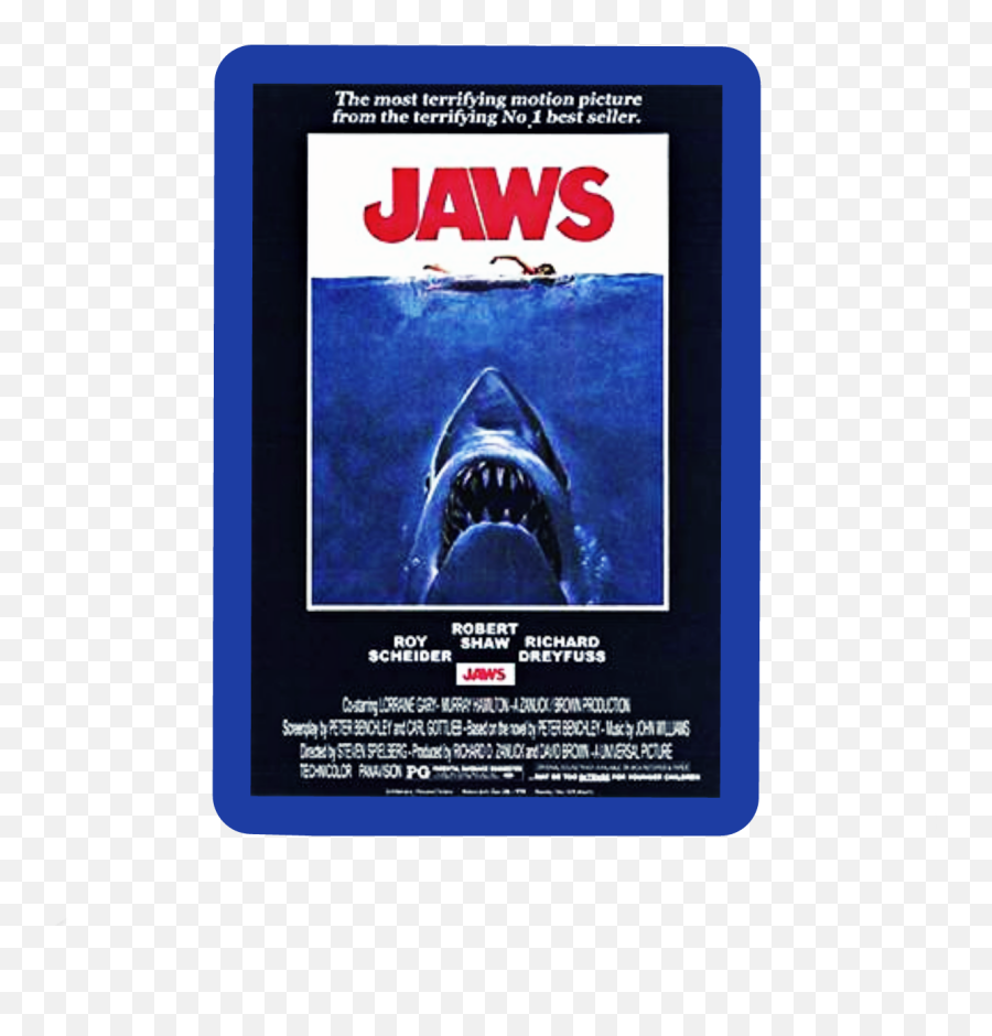 Ftesticker Jaws Sticker - Motion Movie Poster Gif Emoji,Jaws Emoji