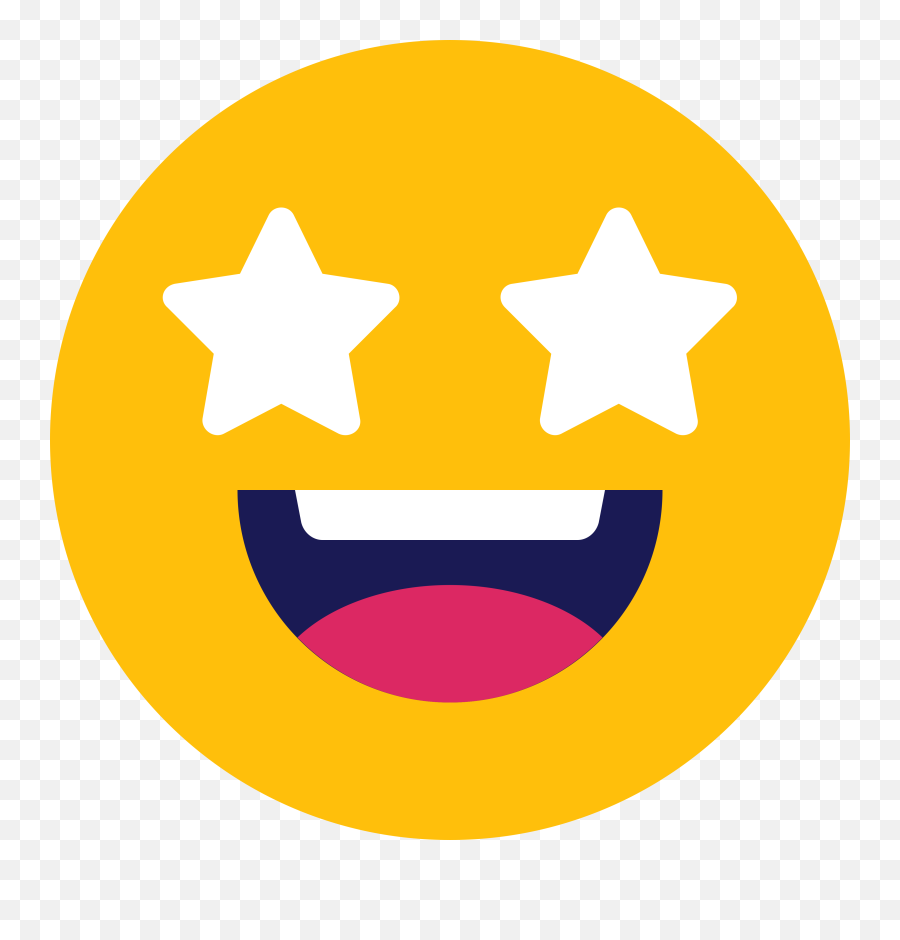 Emoji Excited Stars Icon - Excited Icon,Excited Emoticon