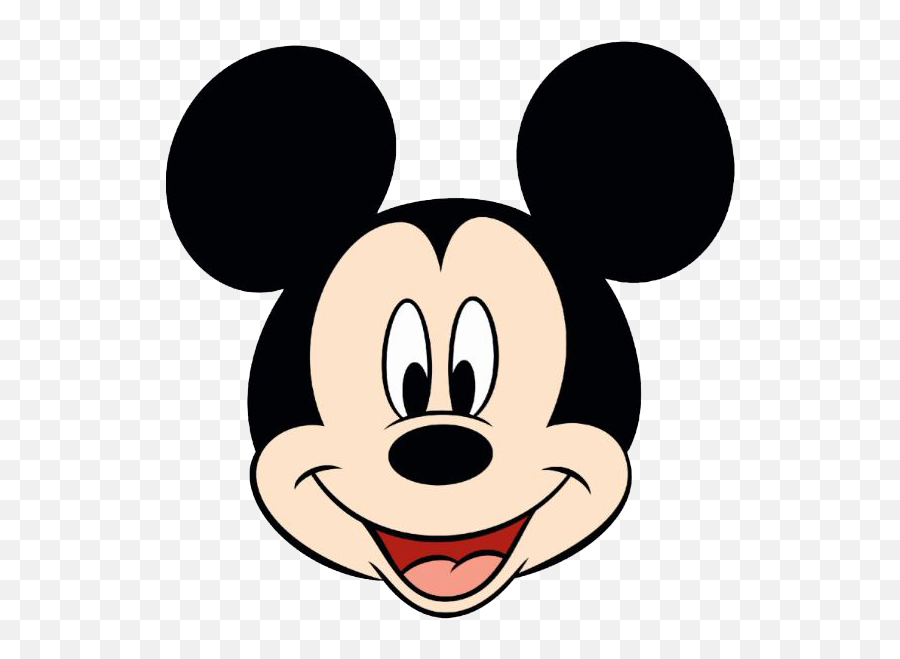 Head Clipart Mickey Mouse Head Mickey - Mickey Mouse Face Png Emoji,Mickey Mouse Ears Emoji