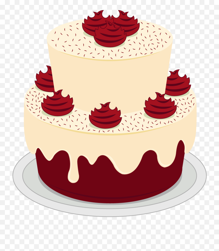 Pictures On Red Velvet Birthday Cake - Red Velvet Bithday Cakes Emoji,Emoji Sheet Cakes
