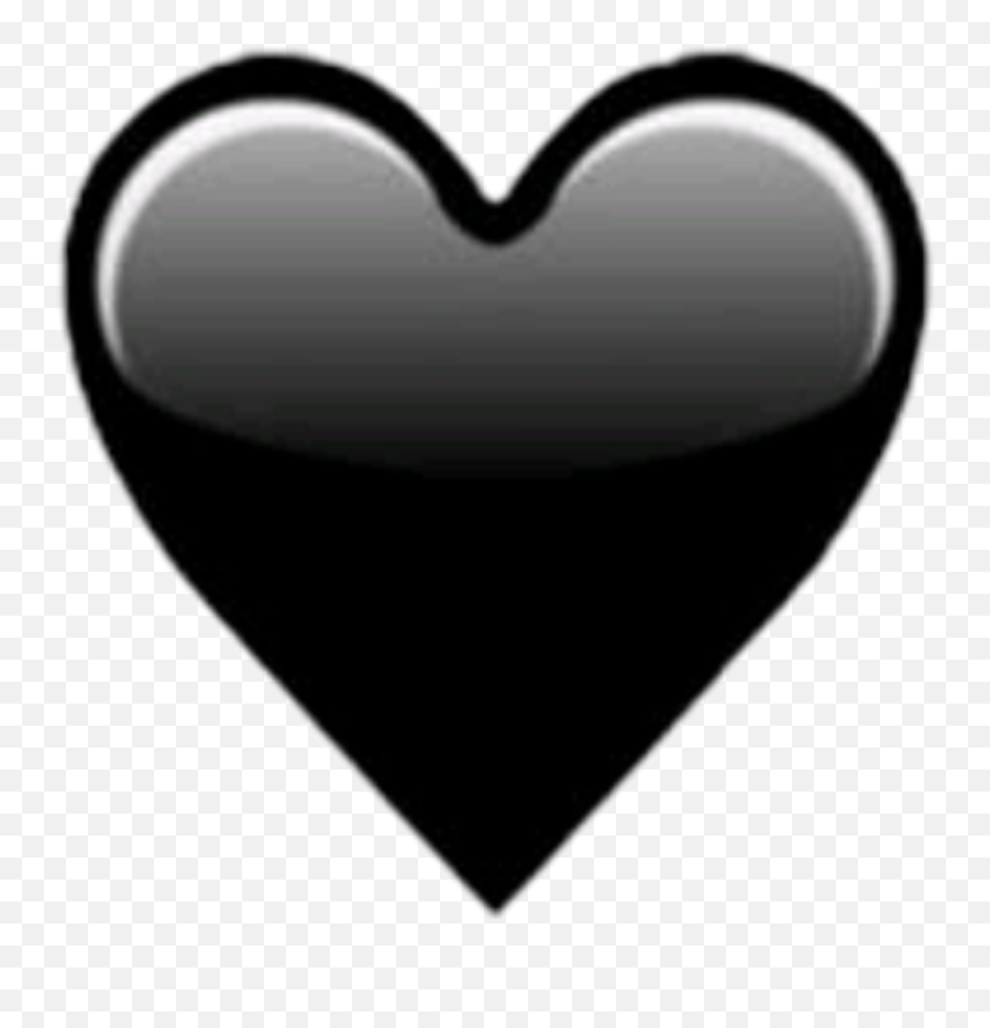 Corazón Negro Emoji Sticker By Karla - Black Heart Emoji Transparent Background,Corazon Emoji
