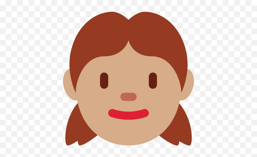 Girl Medium Skin Tone Emoji - Emoji,Girl Emoji