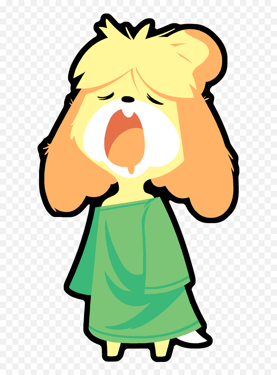 Animal Crossing Tired Meme - Animal Crossing Isabelle Sleepy Emoji,Animal Crossing Emotion