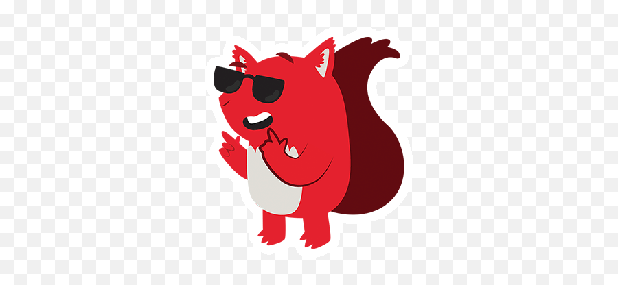 Vodafone Squirrel Stickers On Behance - Fictional Character Emoji,Squirrel Emoticons