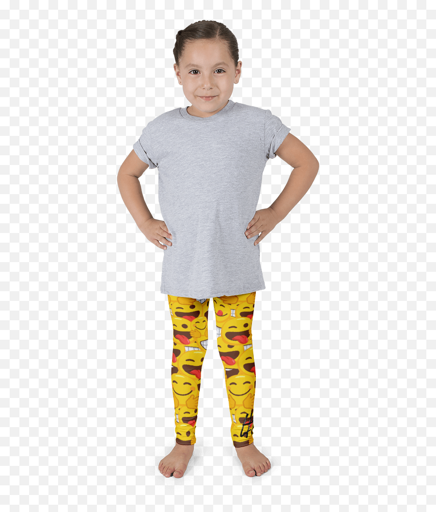 Download Hd Kids Emoji Mashup Leggings - Kids Stand Up Png,Emoji Mashup