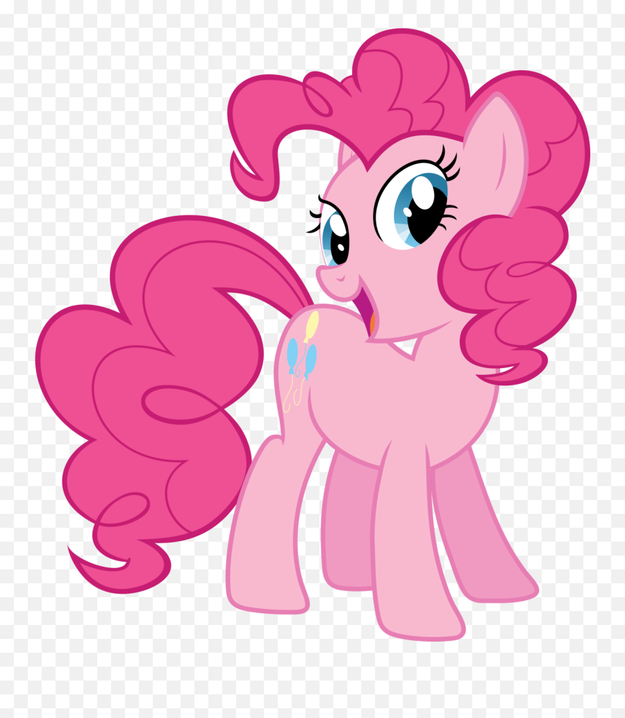 Expressive Hair - Pinkie Pie Little Pony Png Emoji,Mlp Base Emotions