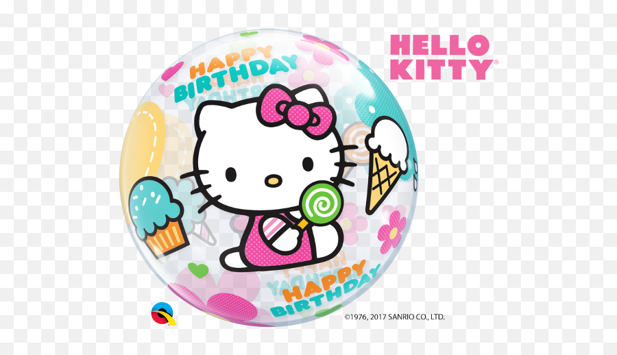 Hello Kitty Happy Birthday Bubble - Cover Iphone 7 Hello Kitty Emoji,Happy Birthday Cat Emoticons