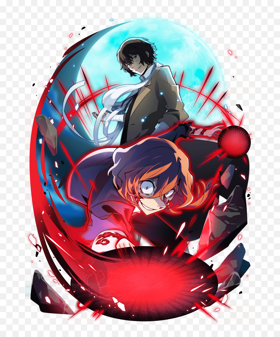 Bungo Stray Dogs Port Mafia - Dazai And Chuuya Mayoi Cards Emoji,