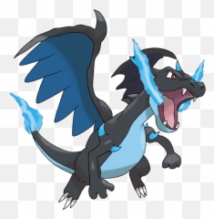 Pokemon - Mega Charizard X Png Transparent Emoji,Charizard Emotions