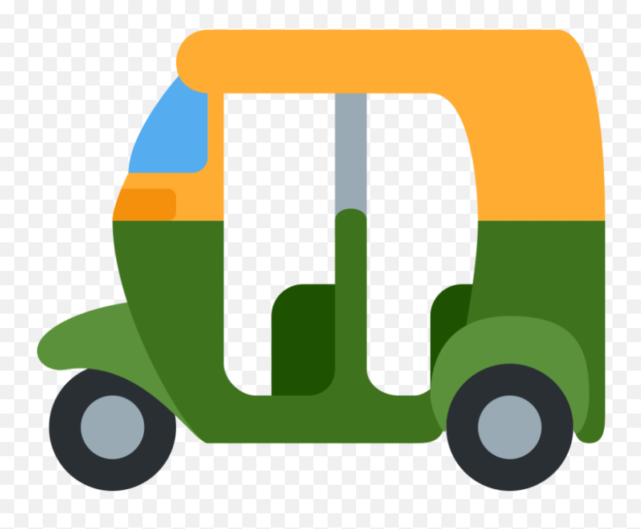 Emoji Version - Auto Rickshaw Emoji,Tsukimi Emoji