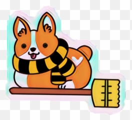 Lufalufa Cachorro Kawaii Fofo Sticker - Harry Potter Corgi Sticker Emoji,Imagens De Pets [emojis ...]