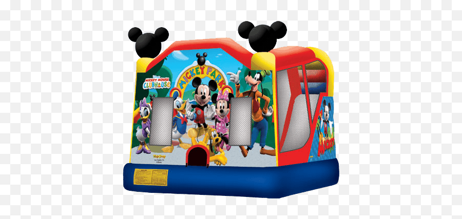 Inflatable Sports Games For Rent New York Clownscom - Mickey Bounce House Emoji,Jack Sparrow Disney Emoji Power