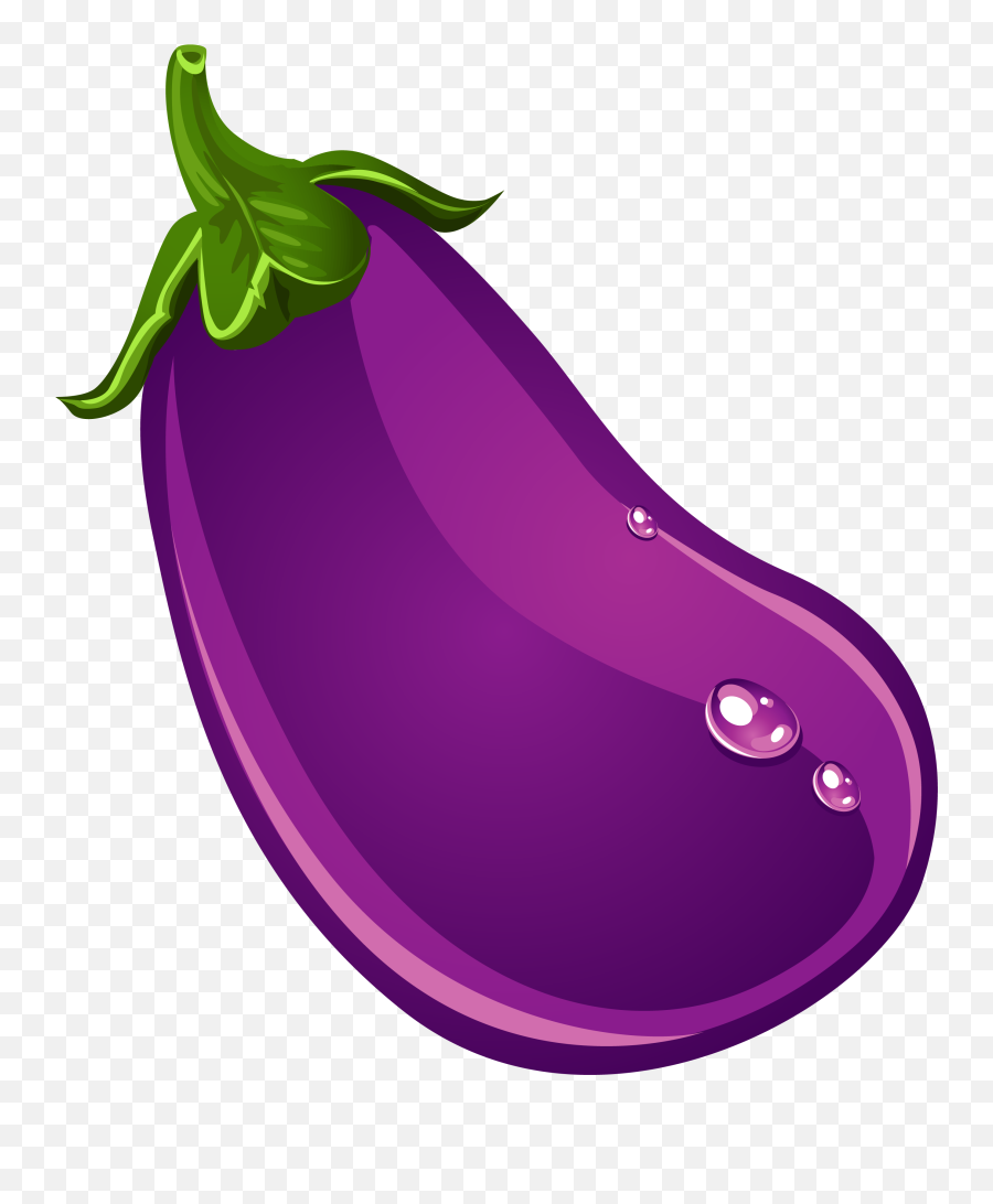 Eggplant Clipart Common Vegetable - Eggplant Clipart Emoji,Purple Vegetable Emoji