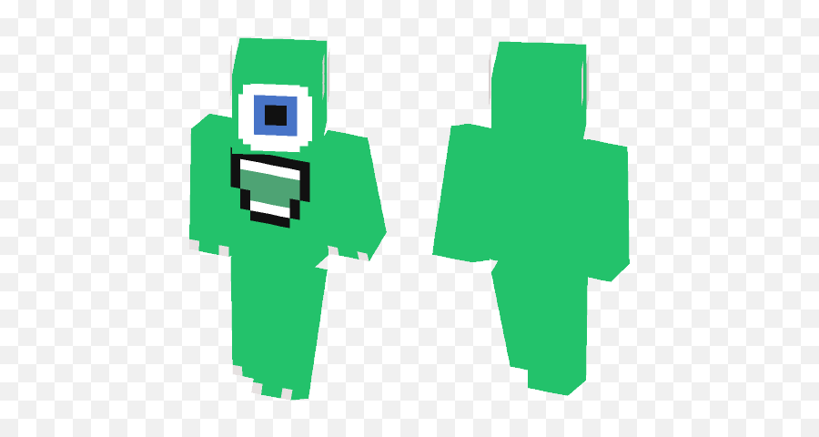 Download Mike Wazowski Minecraft Skin For Free - Police Minecraft Skin Emoji,Mike Wazowski Kawaii Emoticon