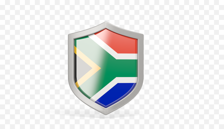 Africa Flag Png - Illustration Of Flag Of South Africa South Africa Flag In Shield Png Emoji,Pakistan Map Emoji