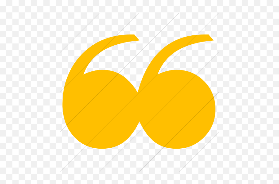 Simple Yellow Classica Quotation Mark Icon - Transparent Yellow Quotation Marks Emoji,Qoutation Mark Emoticons