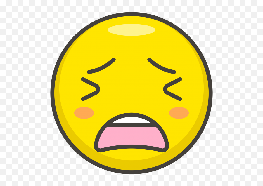 Download Tired Face Emoji,Feeling Thankful Facebook Emoticon