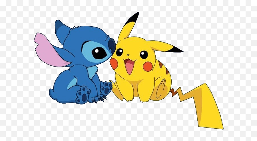 Imagenes De Stitch Enamorado Para Descargar - Stitch Et Pikachu Emoji,Pelicula De Emojis Para Colorear