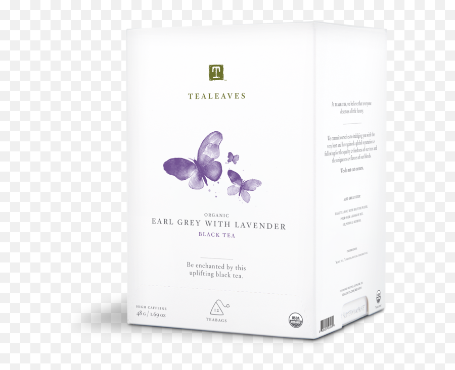 Organic Lavender Earl Grey Tea Bags Tealeaves - Butterflies Emoji,Facebook's Lavendar Flower As An Emoticon...