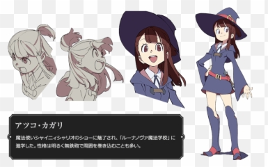 Little Witch Academia Character Design - Little Witch Academia Atsuko Emoji,Little Witch Academia Lotte Emojis