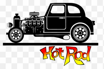 Free Hot Rod Clipart Black And White - Hotrod Word Emoji,Hot Rod Car Emojis
