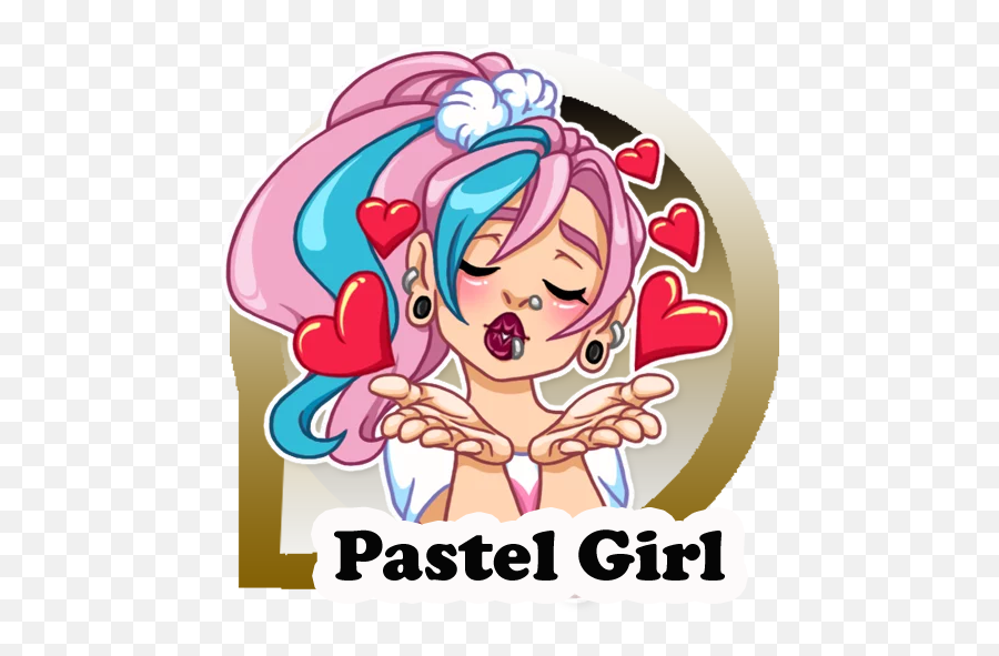 Pastel Girl Sticker For Wastickerapp Apk 110 - Download Apk Emoji,Skype Woman Emoticon