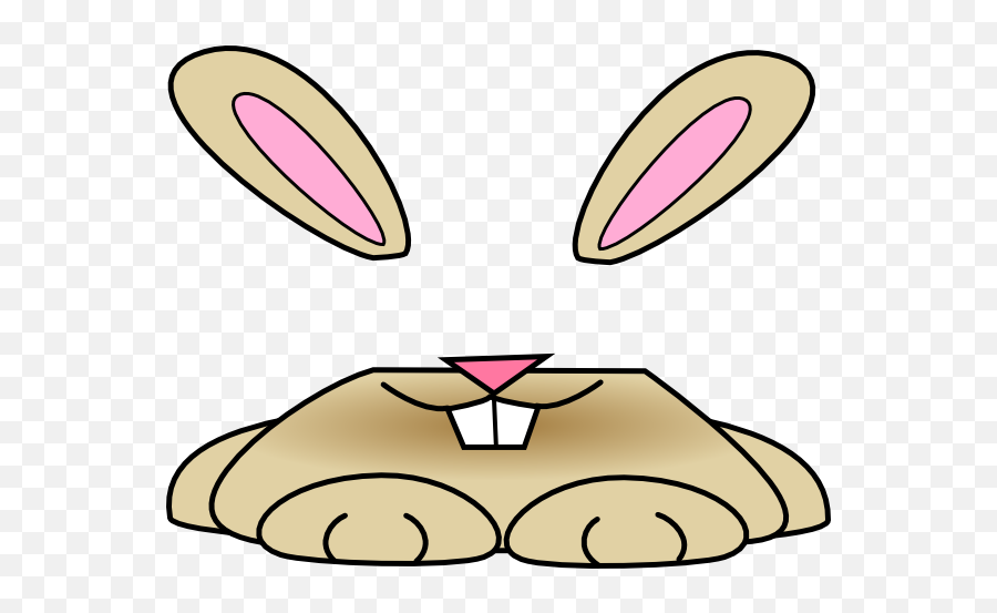 Bunny Free Easter Rabbit Clip Art 3 - Clipartix Gambar Telinga Kelinci Kartun Emoji,Rabbit Egg Emoji