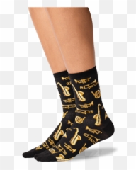 Womenu0027s Jazz Instruments Crew Socks U2013 Hotsox Emoji,Jazz Emojis
