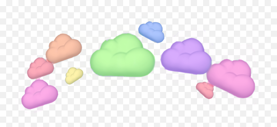 Pride Crown Clouds Emoji Sticker By Cookiequeen1436,Clouds Emoticon
