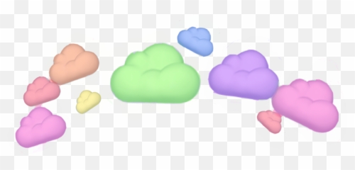 Pride Crown Clouds Emoji Sticker By Cookiequeen1436,Clouds Emoticon