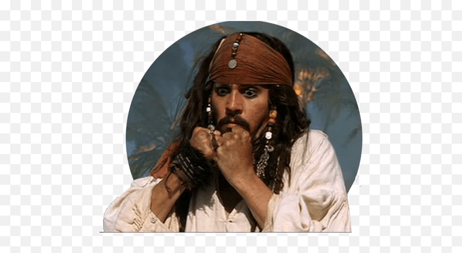 Captain Jack Sparrow Stickers - Live Wa Stickers Emoji,Brown Turban Emoji