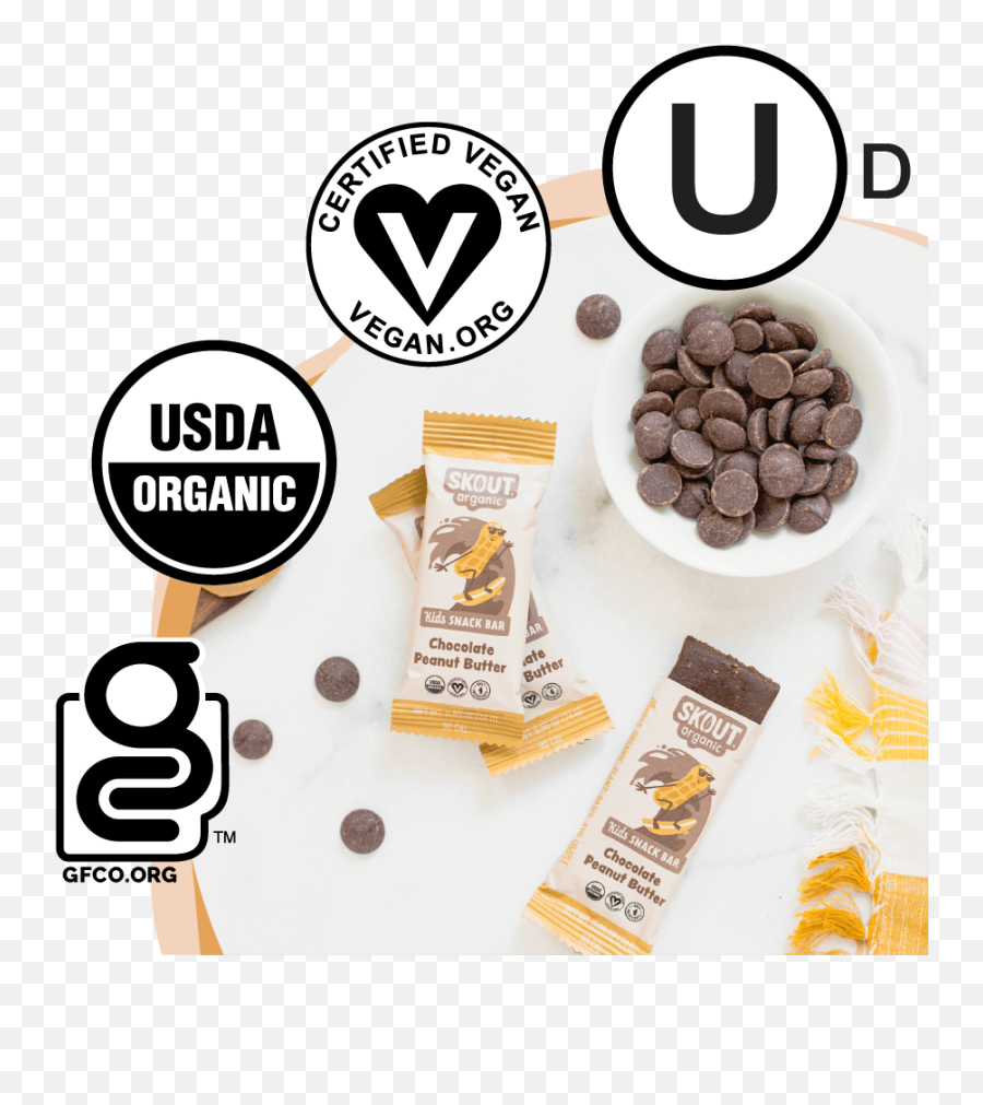 Skout Organic Real Food Bar For Kids Peanut Butter Emoji,Peanut Butter Emoji