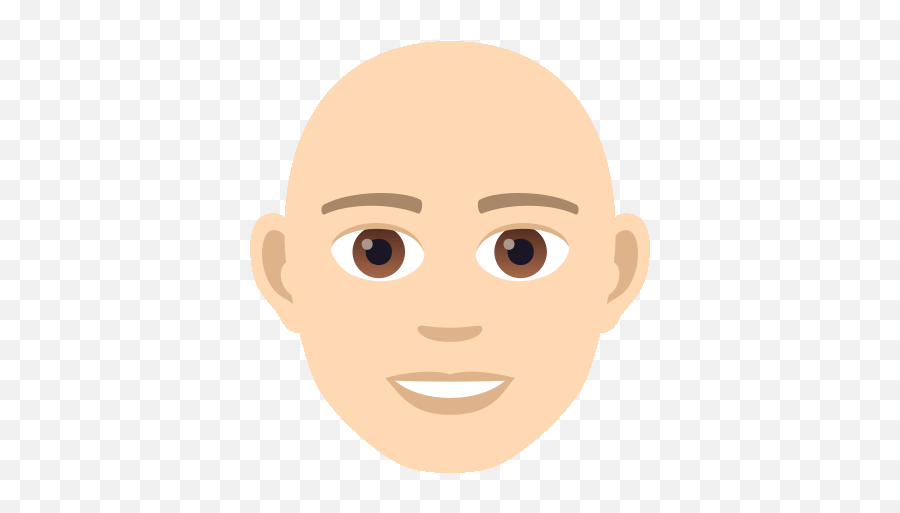 Bald Man Joypixels Sticker - Bald Man Joypixels Hairless Emoji,The Rock Eyebrow Emoji