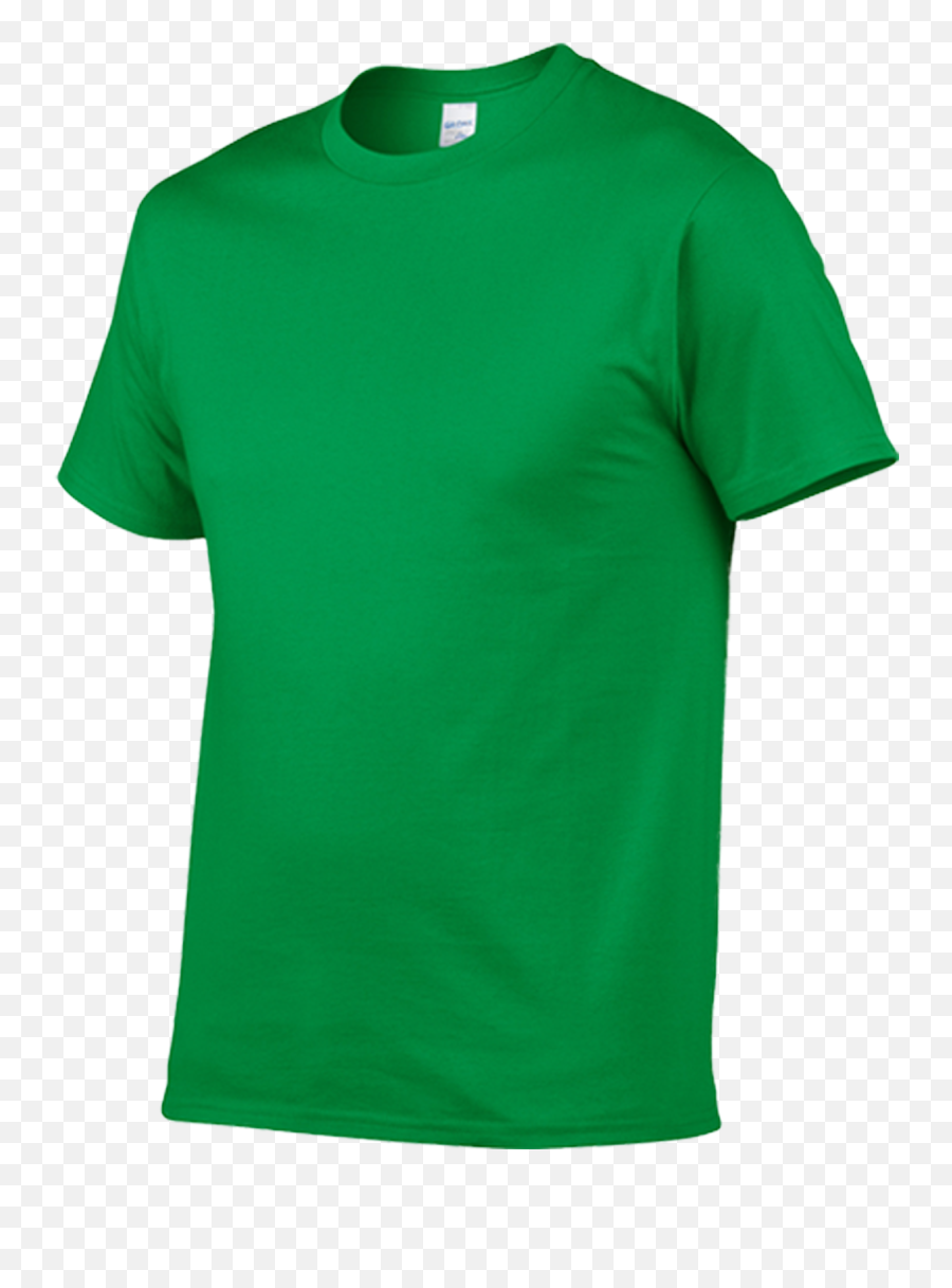 Plain White T Shirt Png - Irish Green 617c Green Round Mens Round Neck Tshirt Green Emoji,Women's Emoji T Shirts