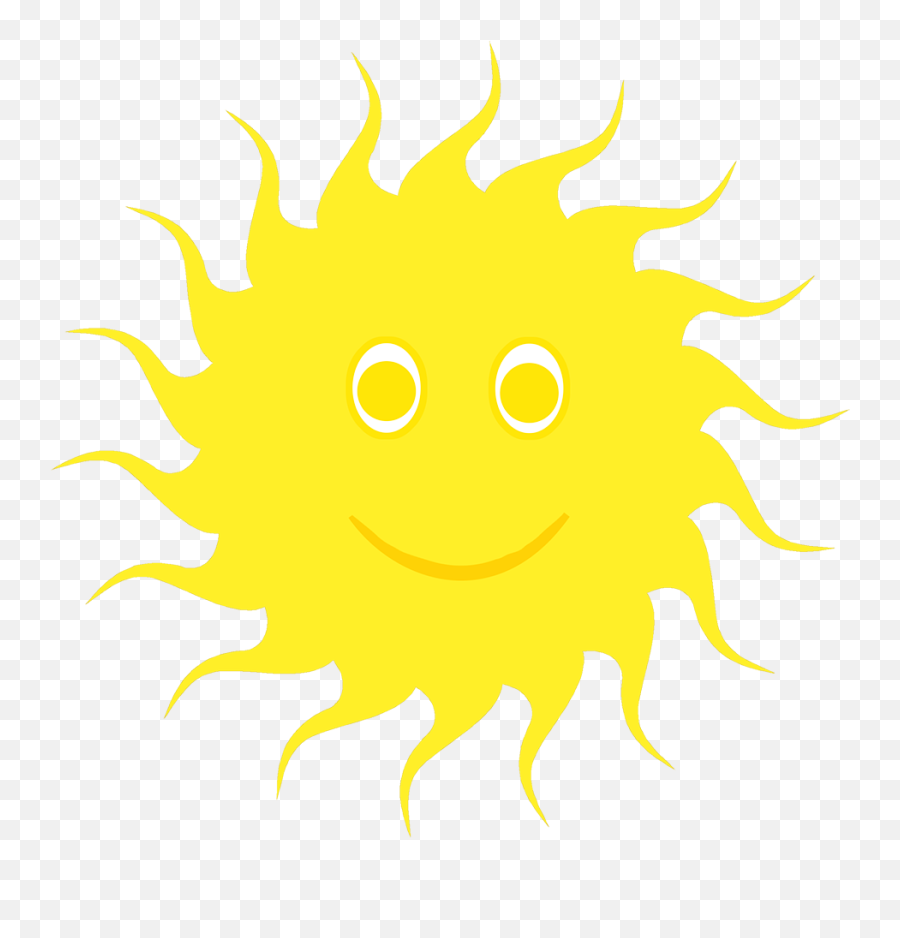 Sun Clipart - Happy Emoji,Cat Lying Down Emoticon