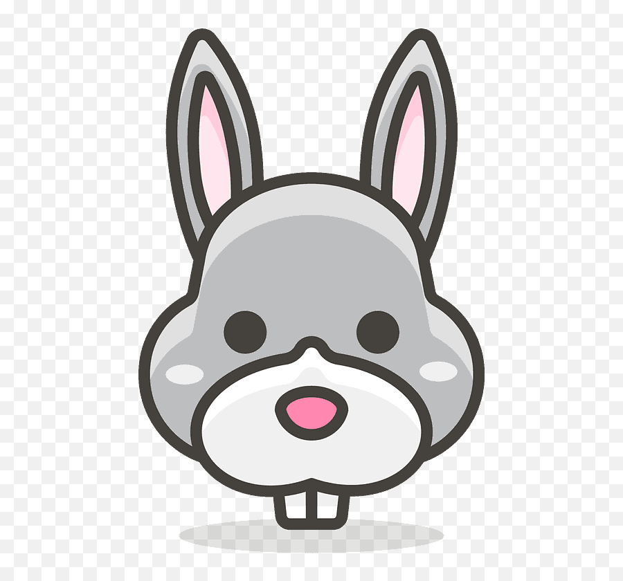 Rabbit Face Emoji Clipart Free Download Transparent Png - Dot,Mouse Bunny Hamster Emoji