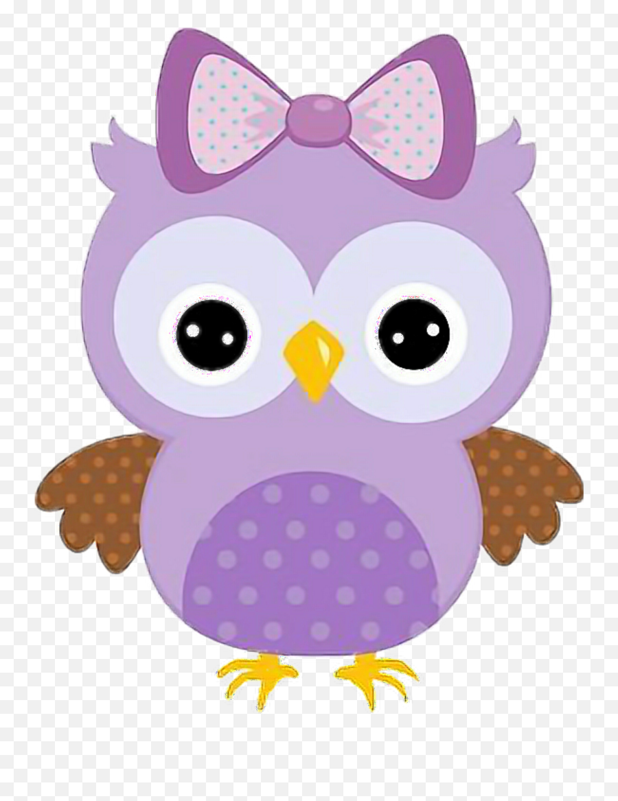 Bbygrl Owl Sticker Emoji,Purple Horned Emoji